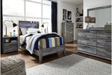 Baystorm Gray Twin LED Panel Bed by Ashley at Eve Furniture