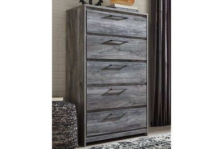 Baystorm Gray Chest of Drawers by Ashley at Eve Furniture