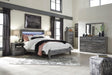 Baystorm Gray LED Panel Bedroom Set by Ashley at Eve Furniture