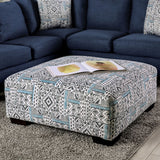 Bayswater Navy Ottoman by Furniture of America at Eve Furniture