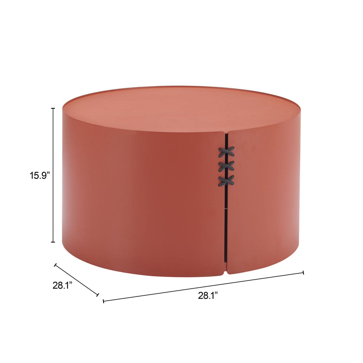 Bayu Brown Outdoor Coffee Table by Zuomod at Eve Furniture