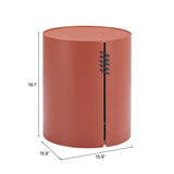 Bayu Brown Outdoor Side Table by Zuomod at Eve Furniture