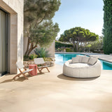 Bayu Brown Outdoor Side Table by Zuomod at Eve Furniture