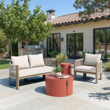 Bayu Brown Outdoor Side Table by Zuomod at Eve Furniture