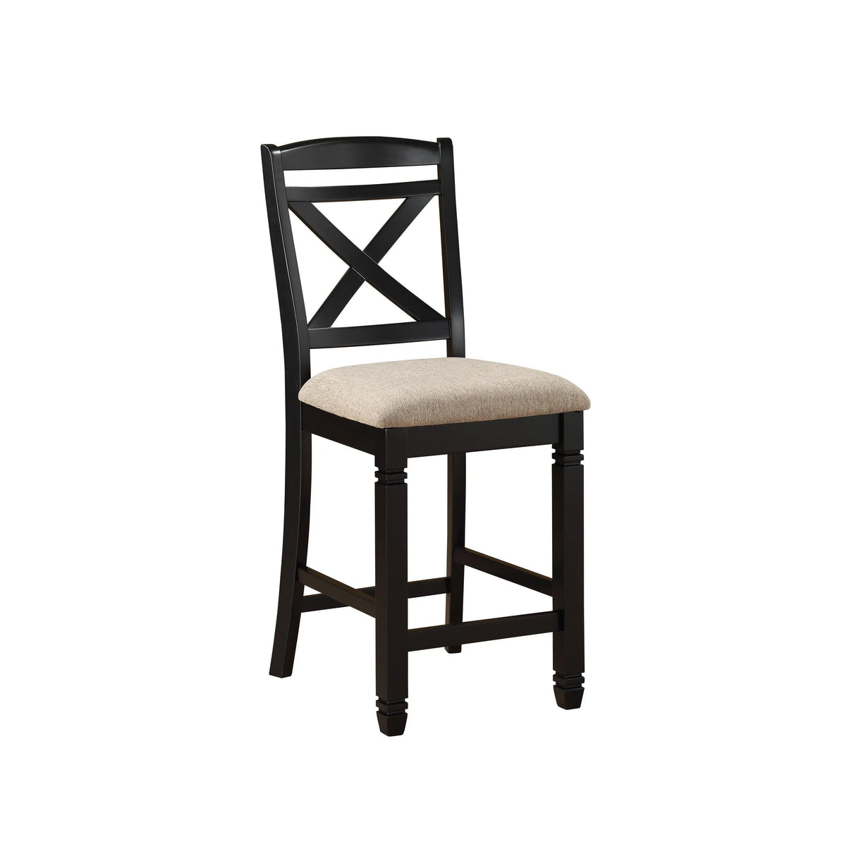 Baywater Black/Brown Counter Chair, Set of 2 by Homelegance at Eve Furniture