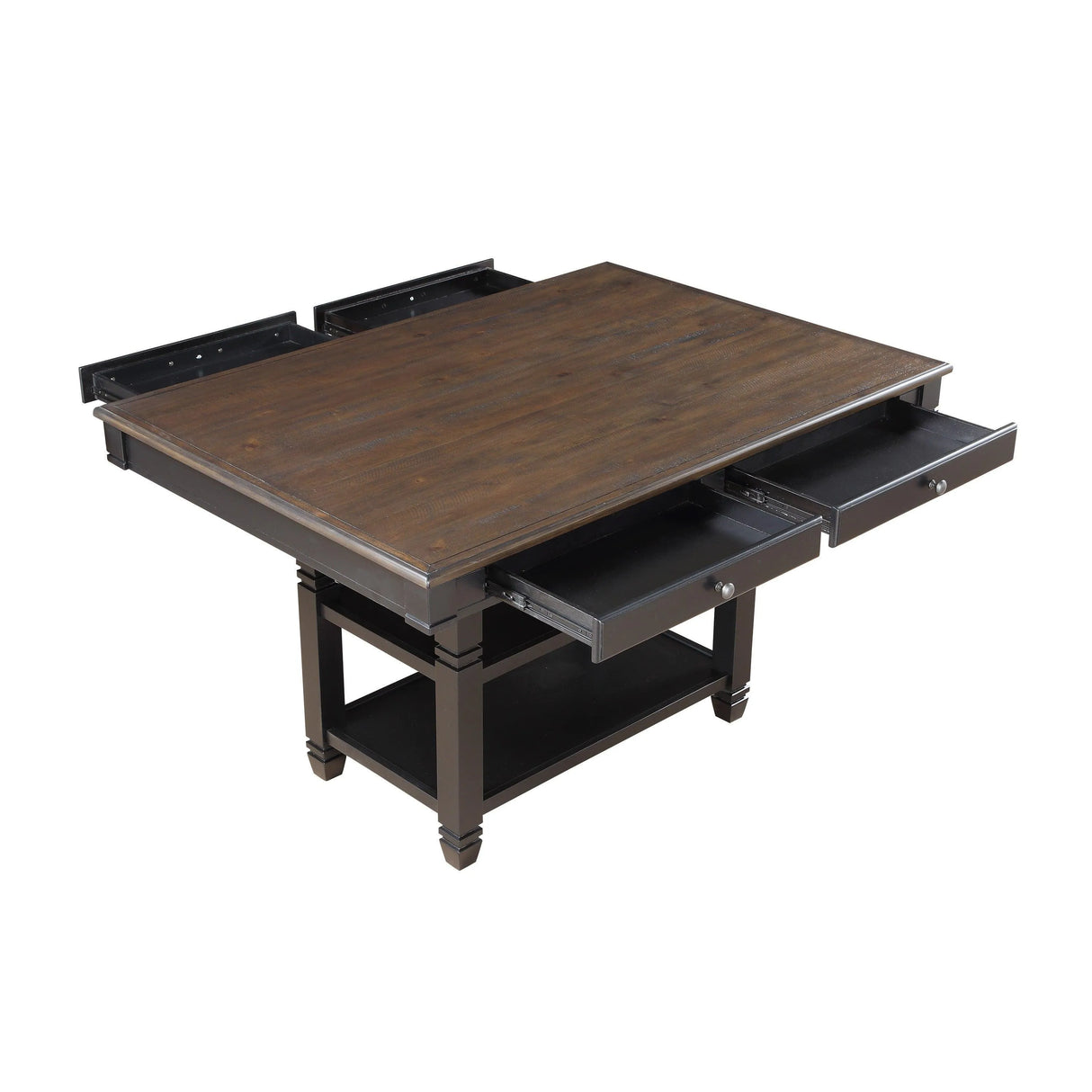 Baywater Black/Brown Counter Height Table by Homelegance at Eve Furniture
