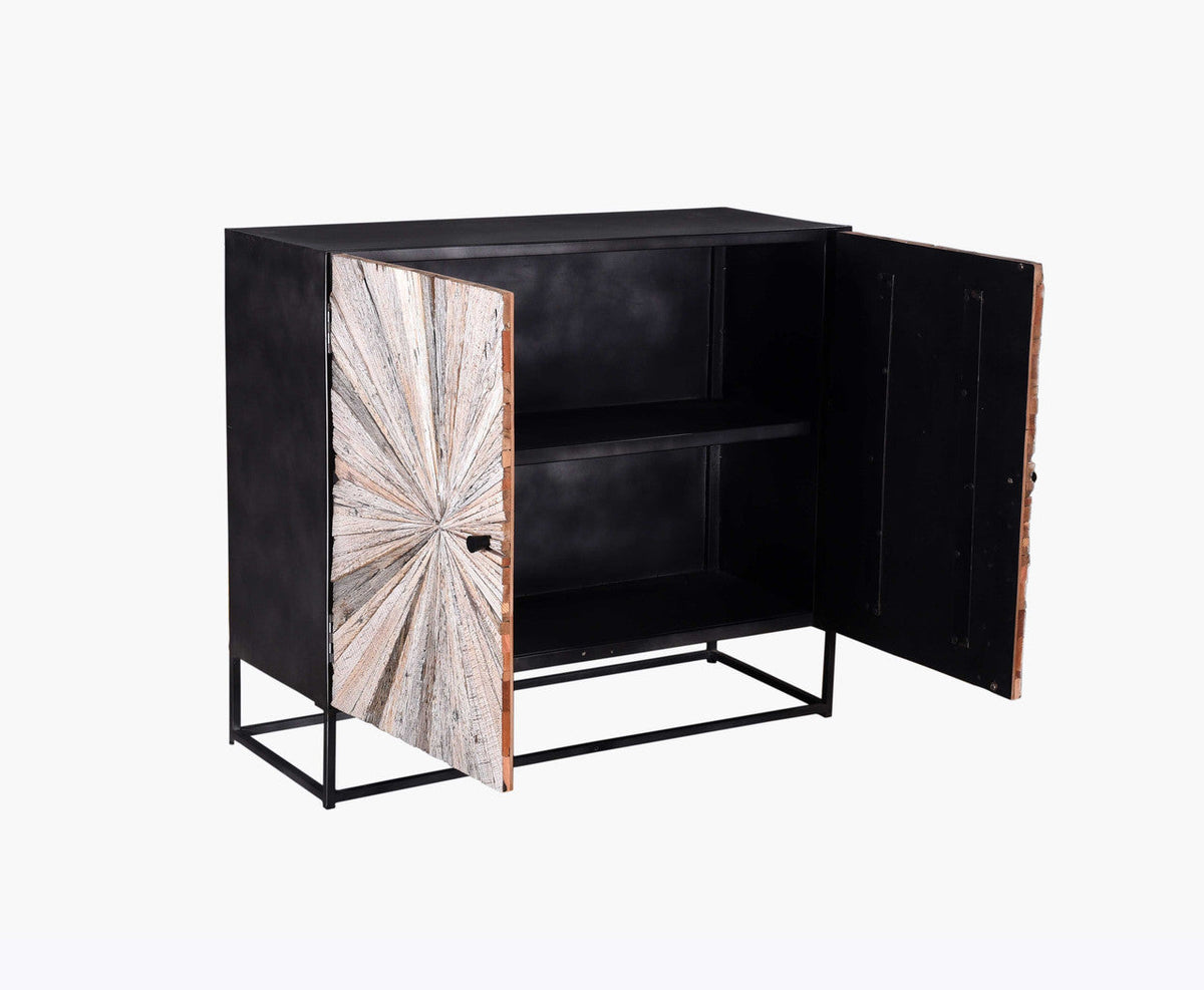 Bazemore Brown/Gray Cabinet by Crestview at Eve Furniture