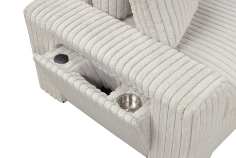 Bazooka Beige 7-Piece Sectional with Ottoman by Happy Homes at Eve Furniture