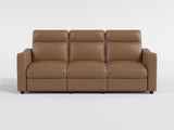 Equinox Brown Power Double Reclining Sofa with Curved Track Arms by Homelegance at Eve Furniture