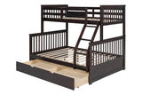 BB20 Twin/Full Bunk Bed w/Twin Trundle Espresso by Happy Homes at Eve Furniture