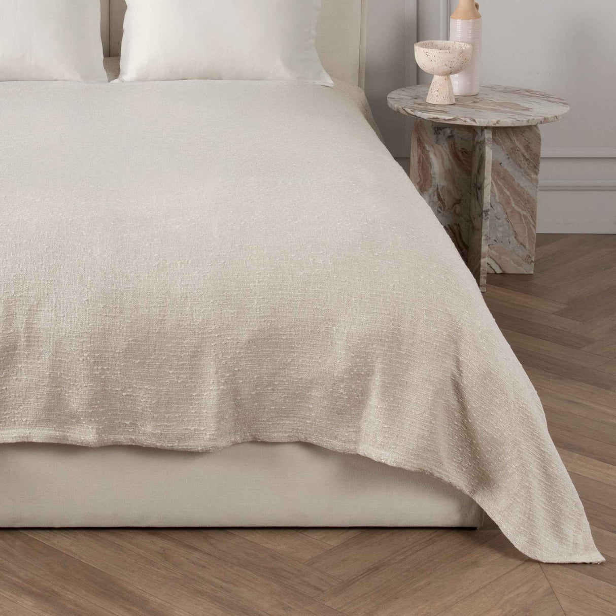 BC Anion Natural Queen Blanket by Classic Home at Eve Furniture