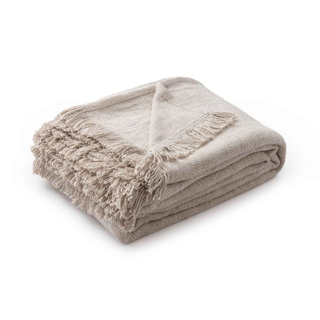 BC Avani Natural Blanket by Classic Home at Eve Furniture