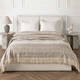 BC Beryl Cocoa Brown Blanket Multiple Sizes Blanket by Classic Home at Eve Furniture