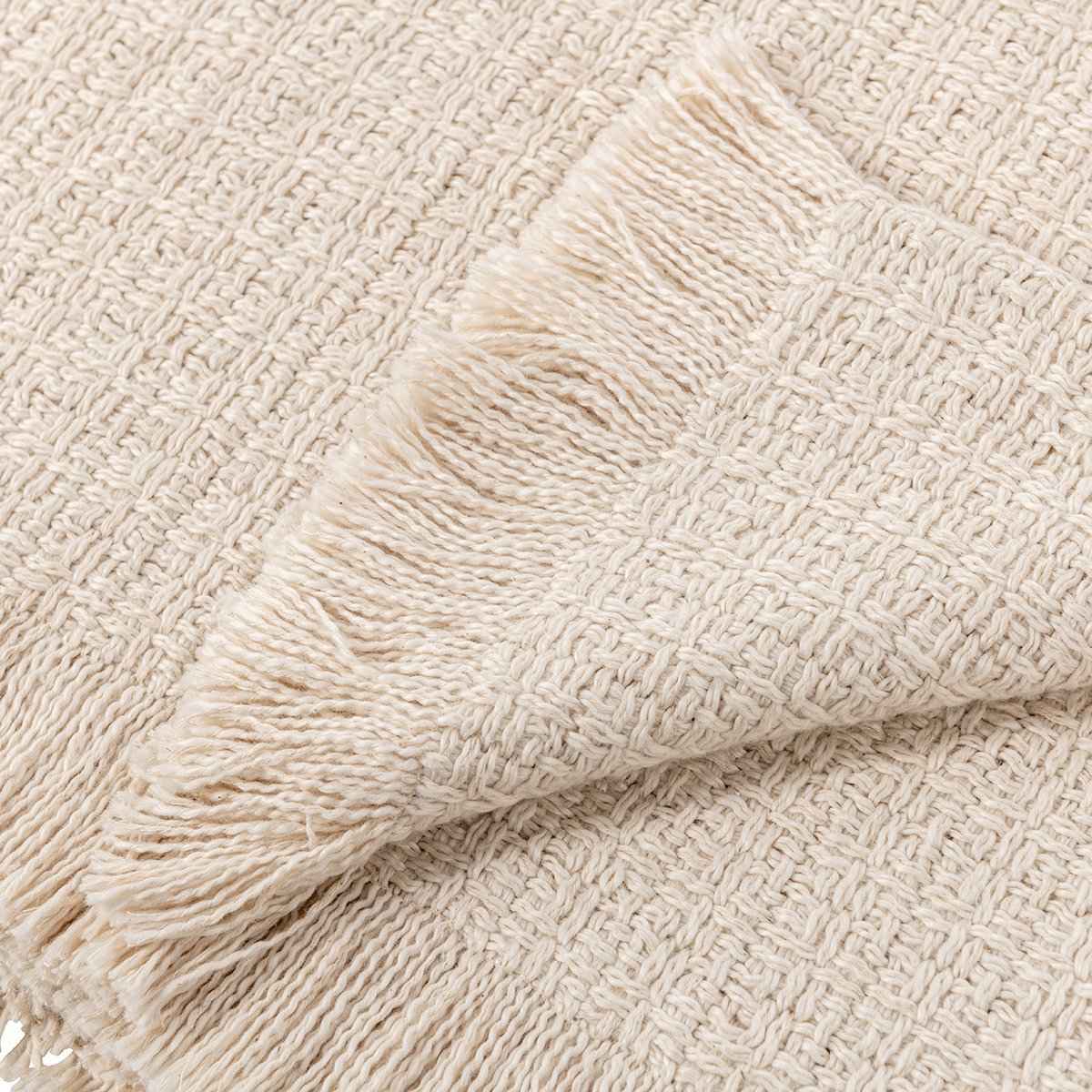 BC Hadron Natural Blanket Multiple Sizes Blanket by Classic Home at Eve Furniture