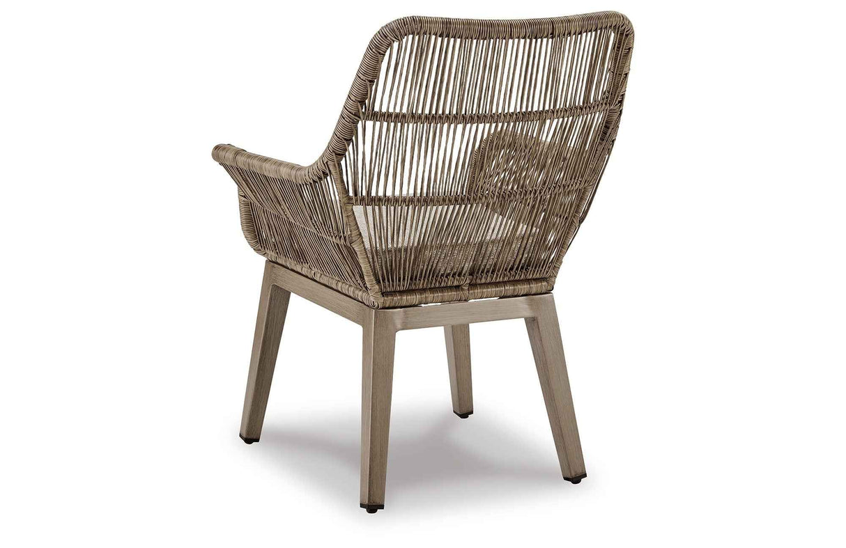 Beach Beige Front Beige Arm Chair with Cushion by Ashley at Eve Furniture