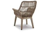 Beach Beige Front Beige Arm Chair with Cushion by Ashley at Eve Furniture