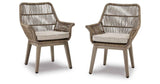 Beach Beige Front Beige Arm Chair with Cushion by Ashley at Eve Furniture