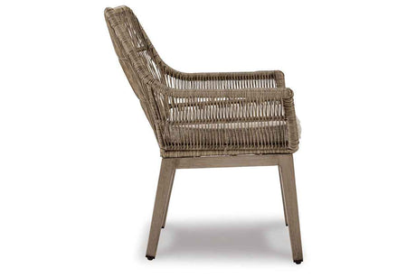 Beach Beige Front Beige Arm Chair with Cushion by Ashley at Eve Furniture