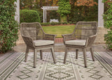 Beach Beige Front Beige Arm Chair with Cushion by Ashley at Eve Furniture