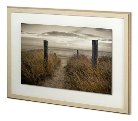 Beach Day by Frank Assaf a Hand Embellished Textured Framed Photo Art Print by Mercana at Eve Furniture
