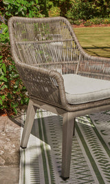 Beach Front Beige Arm Chair with Cushion by Ashley at Eve Furniture