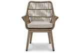 Beach Front Beige Arm Chair with Cushion by Ashley at Eve Furniture