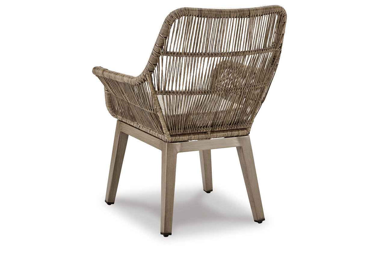 Beach Front Beige Arm Chair with Cushion by Ashley at Eve Furniture