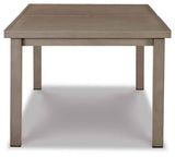 Beach Front Beige Outdoor Dining Table by Ashley at Eve Furniture