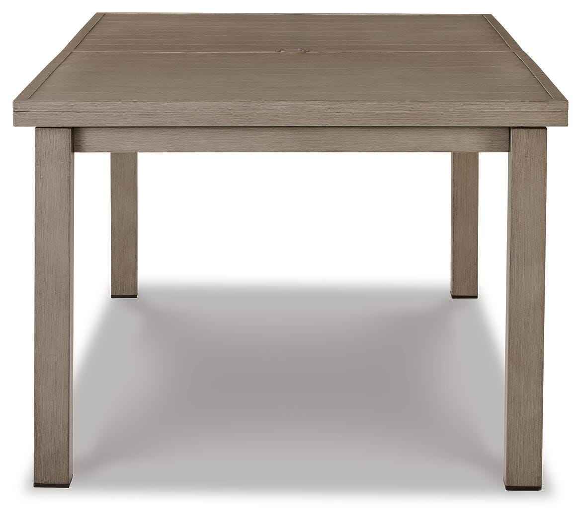 Beach Front Beige Outdoor Dining Table by Ashley at Eve Furniture