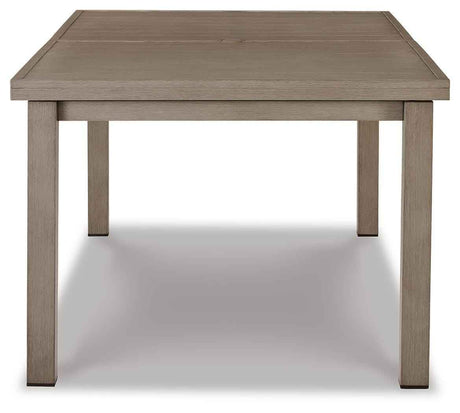 Beach Front Beige Outdoor Dining Table by Ashley at Eve Furniture