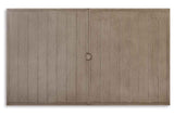 Beach Front Beige Outdoor Dining Table by Ashley at Eve Furniture