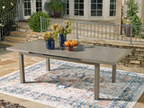Beach Front Beige Outdoor Dining Table by Ashley at Eve Furniture