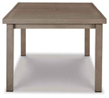 Beach Front Beige Outdoor Dining Table by Ashley at Eve Furniture