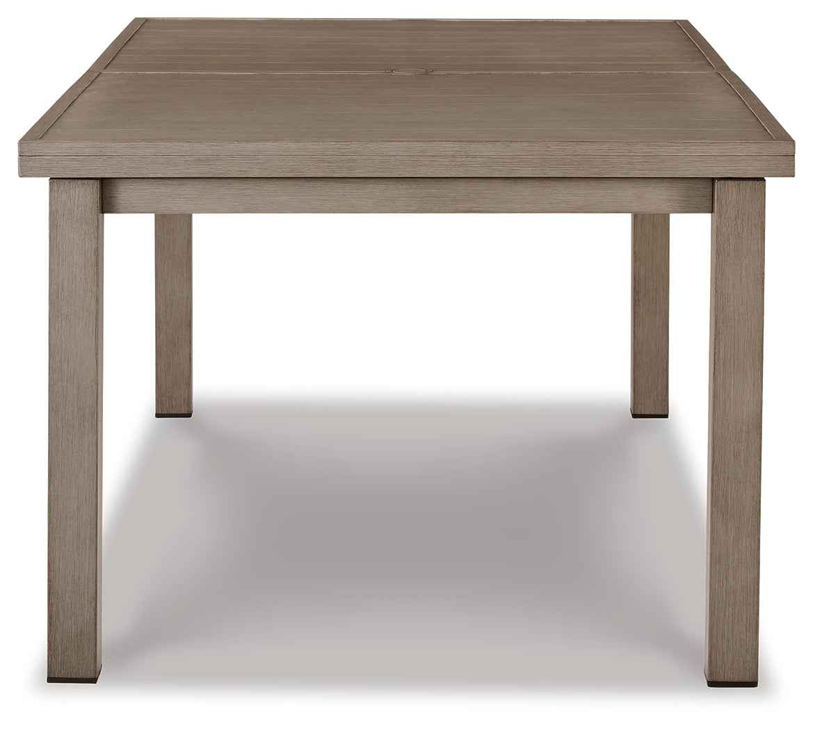 Beach Front Beige Outdoor Dining Table by Ashley at Eve Furniture