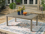 Beach Front Beige Outdoor Dining Table by Ashley at Eve Furniture