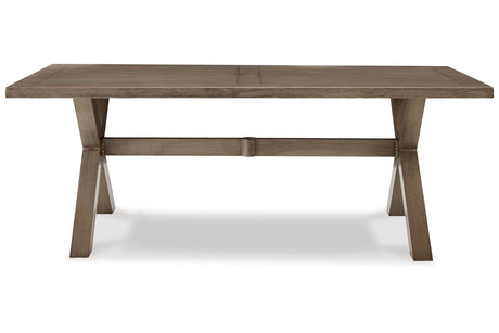 Beach Front Beige Outdoor Extendable Dining Table by Ashley at Eve Furniture