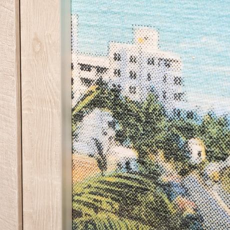 Beach Postcard II by Wild Apple Portfolio a Framed Art Print Matted under Glass by Mercana at Eve Furniture