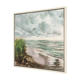 Beach View I by Mercana Studio Hand-Embellished Textured Framed Canvas Artwork by Mercana at Eve Furniture