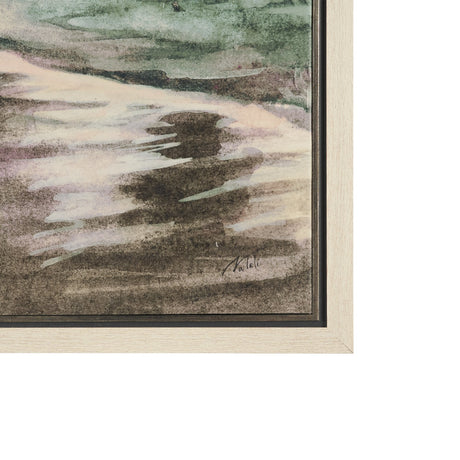 Beach View I by Mercana Studio Hand-Embellished Textured Framed Canvas Artwork by Mercana at Eve Furniture
