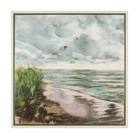 Beach View I by Mercana Studio Hand-Embellished Textured Framed Canvas Artwork by Mercana at Eve Furniture