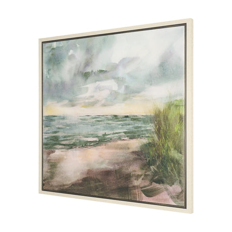 Beach View II by Mercana Studio Hand-Embellished Textured Framed Canvas Artwork by Mercana at Eve Furniture