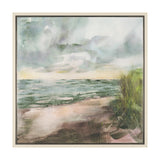 Beach View II by Mercana Studio Hand-Embellished Textured Framed Canvas Artwork by Mercana at Eve Furniture