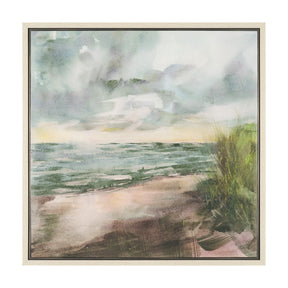 Beach View II by Mercana Studio Hand-Embellished Textured Framed Canvas Artwork by Mercana at Eve Furniture