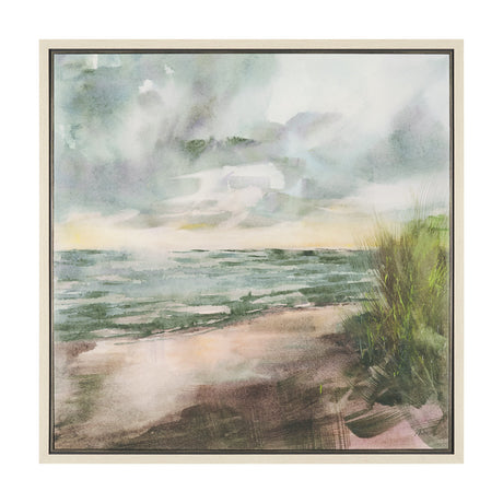 Beach View II by Mercana Studio Hand-Embellished Textured Framed Canvas Artwork by Mercana at Eve Furniture