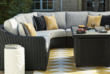Beachcroft Black 3-Piece Outdoor Sectional by Ashley at Eve Furniture