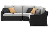 Beachcroft Black 3-Piece Outdoor Sectional by Ashley at Eve Furniture