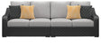 Beachcroft Black/Light Gray 2-Piece Outdoor Sectional by Ashley at Eve Furniture