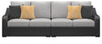 Beachcroft Black/Light Gray 2-Piece Outdoor Sectional by Ashley at Eve Furniture