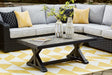 Beachcroft Black/Light Gray Outdoor Coffee Table by Ashley at Eve Furniture