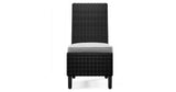 Beachcroft Black/Light Gray Outdoor Dining Table and 4 Chairs by Ashley at Eve Furniture